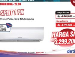 AC 1 PK Hingga Transmart Full Day Sale Ada Potongan Rp 1,2 Juta