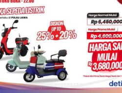 Transmart Full Day Sale Hari Ini, Beli Sepeda Listrik Hemat hingga Rp 2,7 Jutaan