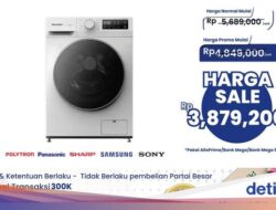 Mesin Cuci Front Load 7Kg Sharp Harga Rp 4 Jutaan Ke Transmart Full Day Sale