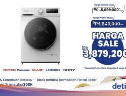 Diskon Besar Mesin Cuci Front Load 7Kg Sharp Ke Transmart Full Day Sale