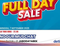 Ada Obral Anggur Muscat Di Transmart Full Day Sale, Harga Bersama Sebab Itu Semurah Ini