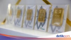 Harga Emas Antam Cuma Naik Rp 5.000/Gram