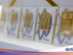 Harga Emas Antam Cuma Naik Rp 5.000/Gram