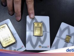 Harga Emas Antam Hari Ini Jatuh!